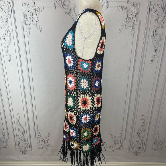 Bohemian Crochet Patchwork Dress - Picture 6 of 10